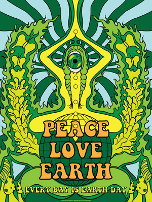 Peace Love Earth poster